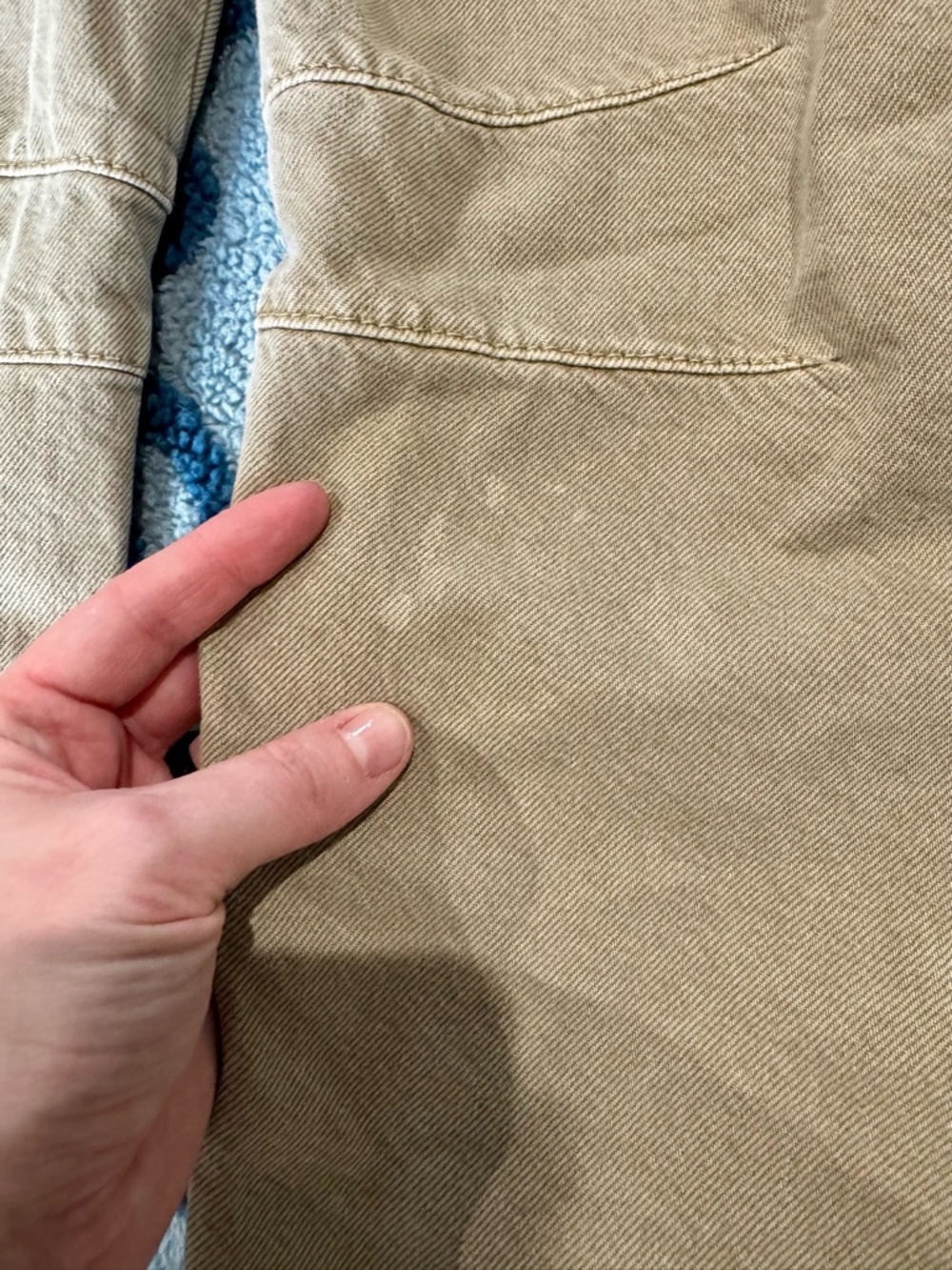 We The Free Good Luck Barrel Jeans Taupe Khaki size 30 GUC (see flaws) - Picture 7 of 7